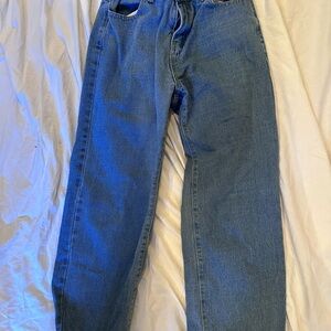 Baggy Straight Leg Blue Women’s Jeans